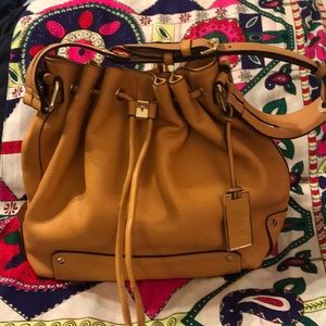 Vincent Camuto leather bucket bag